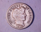 1914 Barber Dime,  F+ COND.   Silver 10c **729-5