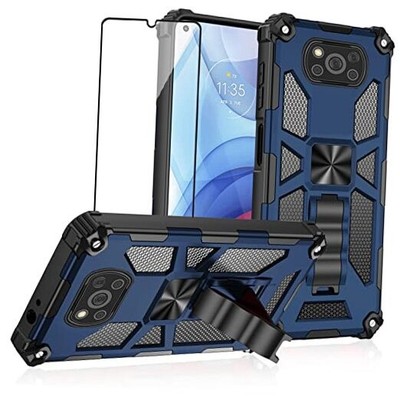 Asuwish Phone Case for Xiaomi Poco X3 Pro/PocoX3 NFC/Poco X3 with Tempered Blue