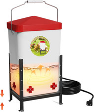 3 Gallon Heated Chicken Waterer, Thermostatically Controlled Anti-Freeze Poultry