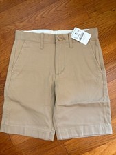 NWT J.Crew Crewcuts Boys Stretch Stanton Chino Shorts, Size 6, Khaki
