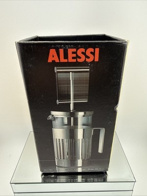 NEW Alessi  9094/3  Press Filter Coffee Maker 3 Cup Vintage 1990s With Box RARE