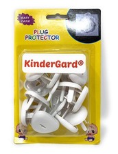 KinderGard Locking Outlet Covers 14-Pack White 2 Keys Childproof Safety Electric
