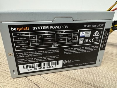 ATX-PC-Netzteil BE QUIET! SYSTEM POWER B8 SB8-350W 350W 80+ PSU 24-PIN PCIe