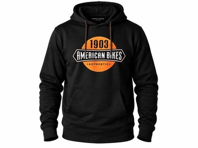 1903shop.de Hoodie 1903 American Bikes Kapuzenpullover XS-5XL, Schwarz