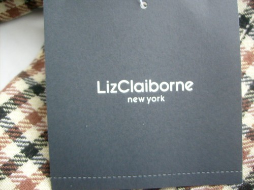 LIZ CLAIBORNE New York Womens Plaid Checker Wool Blazer Jacket NWT Sz 12 $169 - Picture 7 of 7