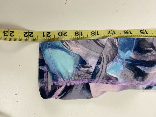 All In Motion Girls Leggings Purple and Blue Tie Dye Yoga Dance M (7/8) NWT - Picture 3 of 7