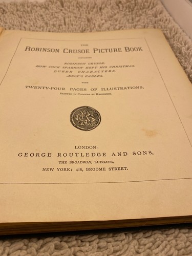 Robinson Crusoe Picture Book, Chromolithographs by Kronheim - 1st 1873 Routledge - Picture 4 of 12