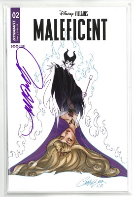Disney Villains Maleficent #2 Dynamite 2023 Signed J Scott Campbell Variant O