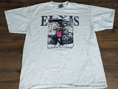 Vintage 80s Elvis Presley Gateway to a Legend T-Shirt XL Single