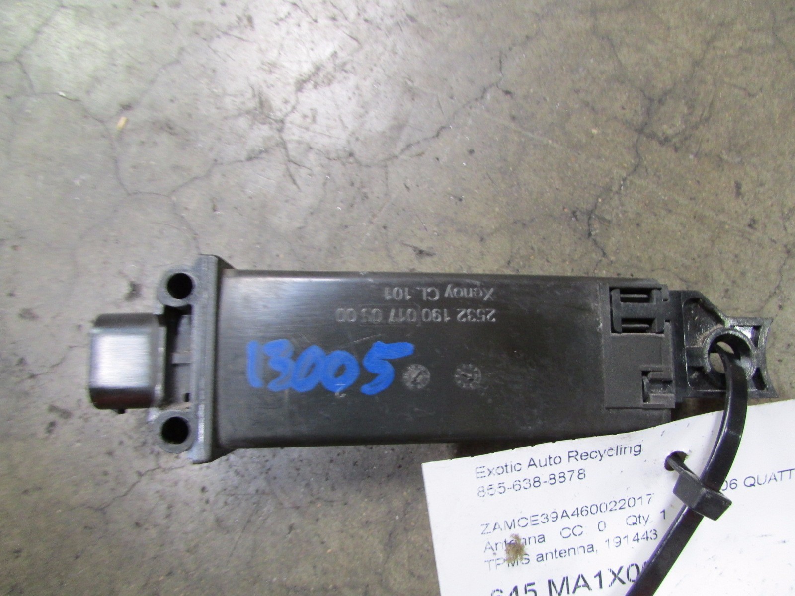 Maserati Quattroporte, TPMS, Tire Pressure Control Antenna, Used, P/N 191443