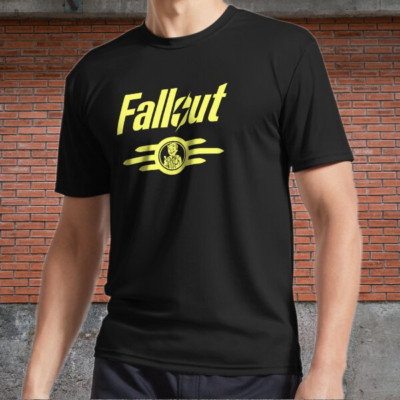 Fallout Vault Tec Finger Guns Active Logo Men's T-Shirt Funny Size S to 5XL