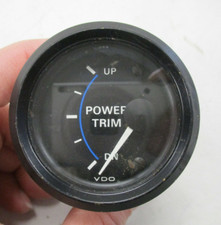 VDO POWER TRIM TRIM GAUGE BLACK FACE & BEZEL 1275015041A MARINE BOAT
