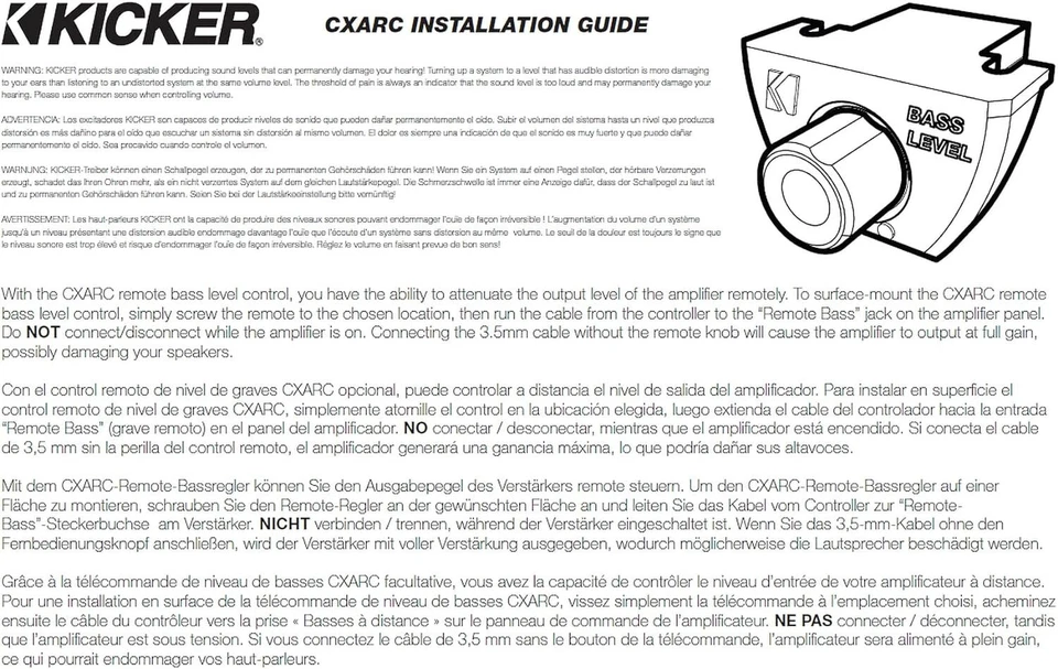 Kicker CXARC Remote Control for KICKER CX-Series Amplifiers - Image 2 of 4