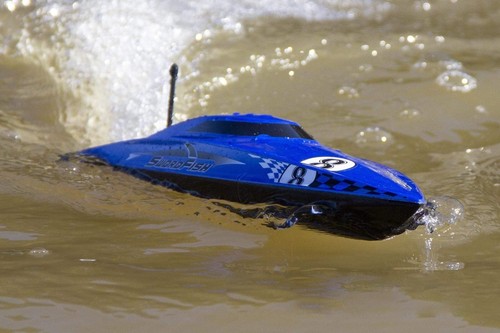 RC Racing Boat Bancroft Swordfish Mini Blue 430mm 17" High Speed Racing Boat RTR - Picture 4 of 9