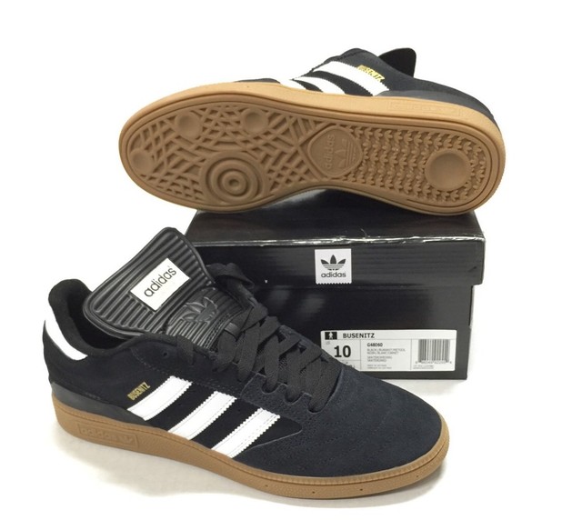 New Skateboard adidas Busenitz Black White Gum Mens Suede G48060 | eBay