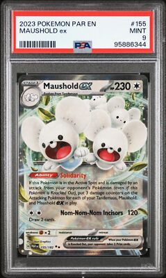 2023 POKEMON PAR EN-PARADOX RIFT #155 MAUSHOLD EX PSA 9 | eBay