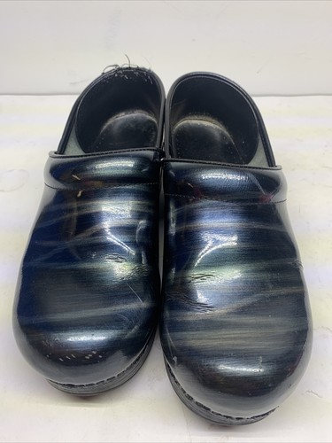 Dansko Professional Clogs, Blue/Green pattern Size 39 - Picture 2 of 6