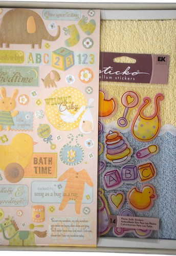 Memories In The Making Baby Scrapbook Terrycloth Photo Album +Stickers, NEW 2004 - Picture 2 of 9