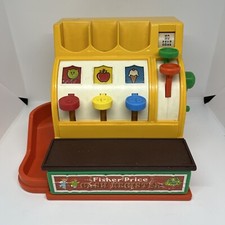 Vtg 1974 Fisher Price Cash Register 926 Tested Bell And Handle Work