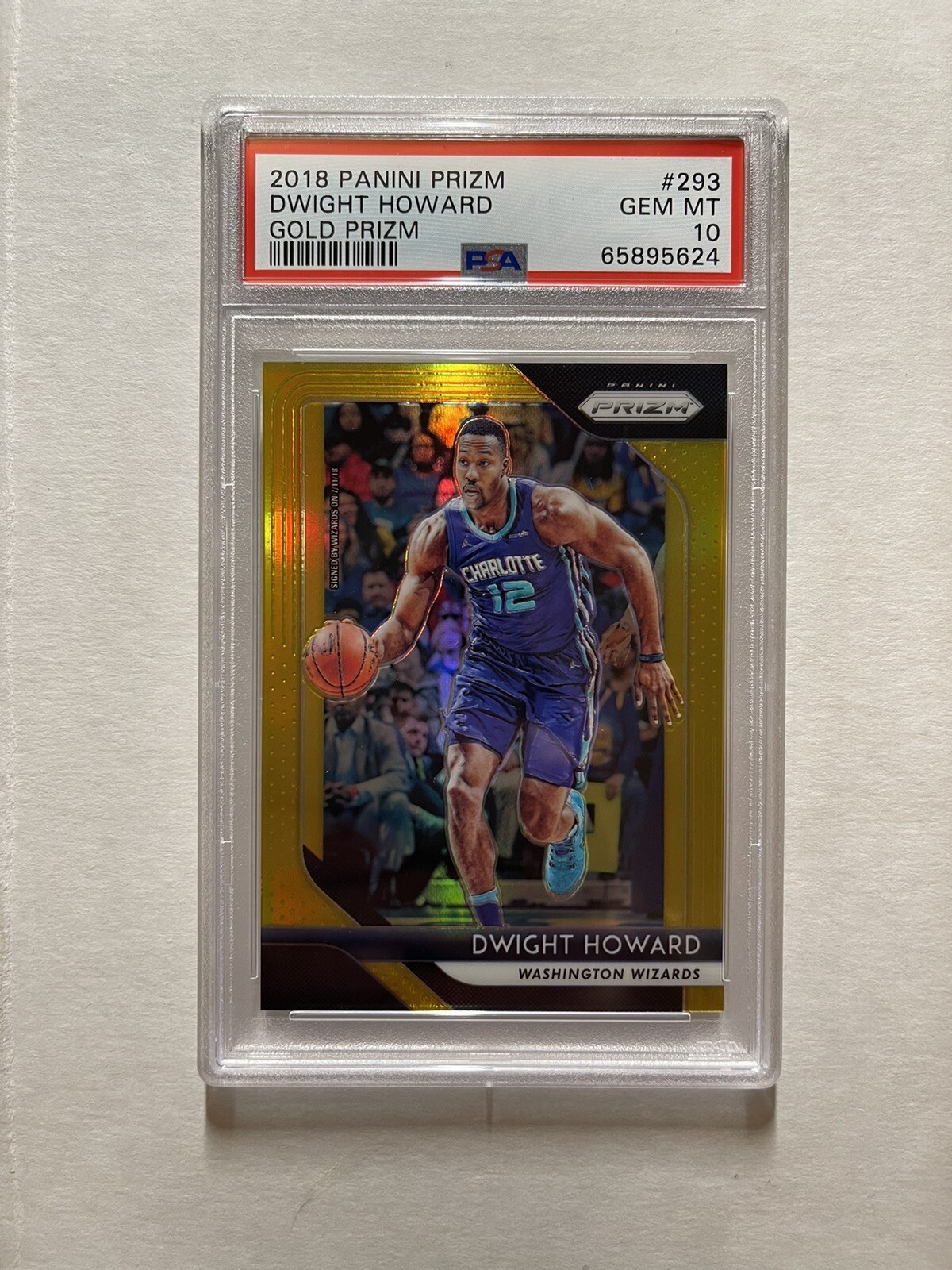 Dwight Howard 2018-19 Panini Prizm #293 Gold Prizms /10 PSA 10 Gem Mint