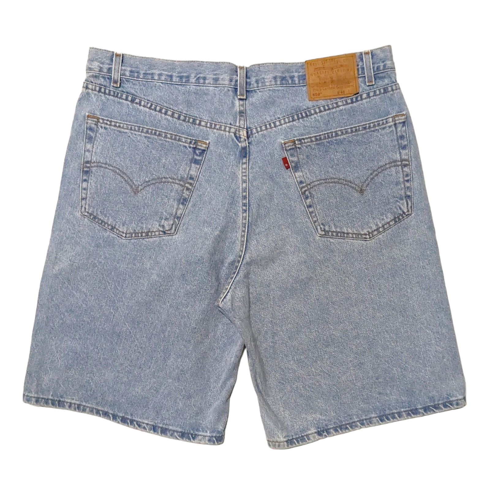 Vintage Levi's 550 Relaxed Fit Denim Jean Shorts Mens 40 Fits 39x10 Grunge Y2K thumbnail 2