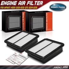 2pcs Engine Air Filter for Infiniti M35h 2012-2013 Q70 2014 2015 2016-2018 3.5L