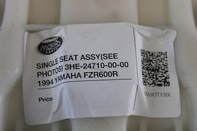 ああ SINGLE SEAT ASSY (SEE PHOTOS) 3HE-24710-00-00 1994 YAMAHA FZR600R