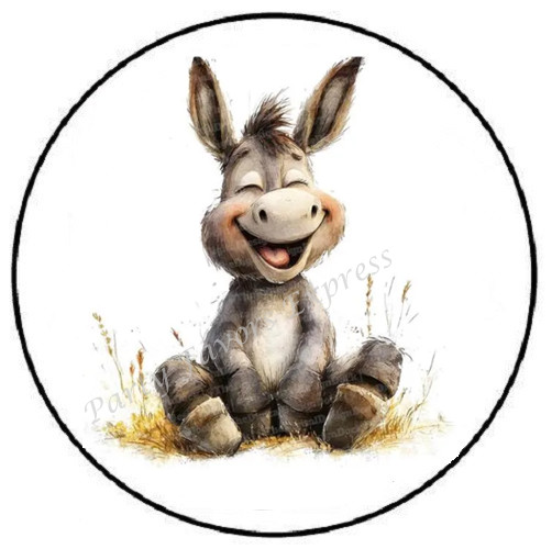 FUNNY DONKEY ENVELOPE SEALS LABELS STICKERS PARTY FAVORS