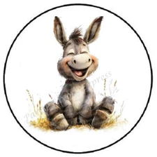 FUNNY DONKEY ENVELOPE SEALS LABELS STICKERS PARTY FAVORS