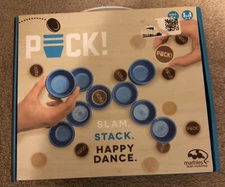 New, Rare PUCK! Slam, Stack and Happy Dance Game Skill Pogs/Pong-Style Action