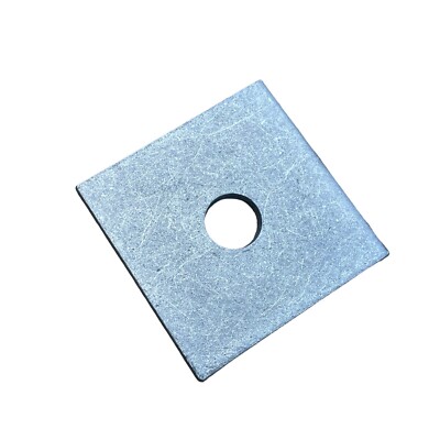 Sandbaggy 3'' x 3'' Galvanized Square Plate Washer - 5/8'' Anchor Bolt Dia.