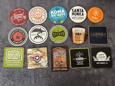 15 Coasters From Various Breweries - Craft Beer - Brewery - Beer Coaster