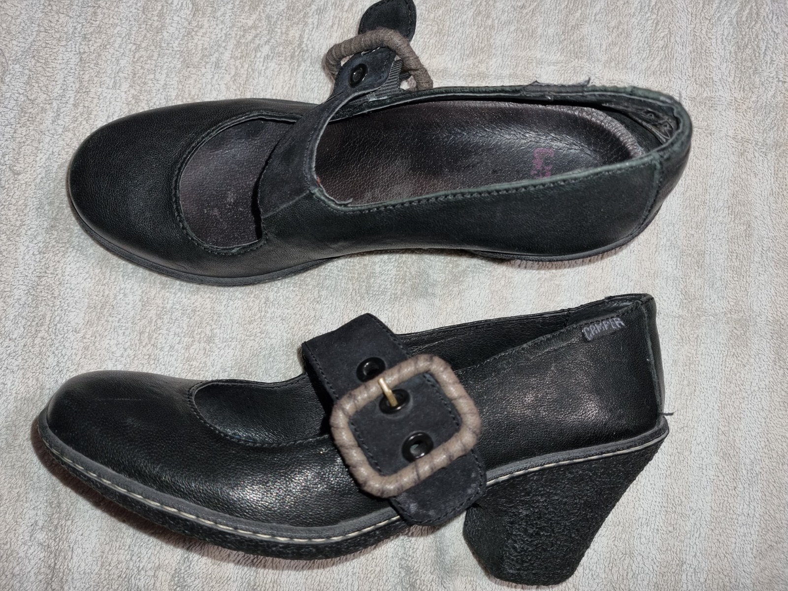 Tolle Camper Damenschuhe Halbschuhe  Pumps Gr.36 Schwarz