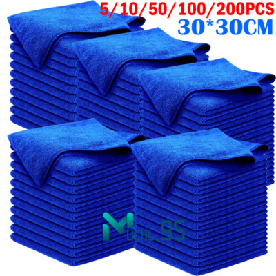 Reusable Microfiber Cleaning Cloth Towel Rag Car Polishing No Scratch Detailing