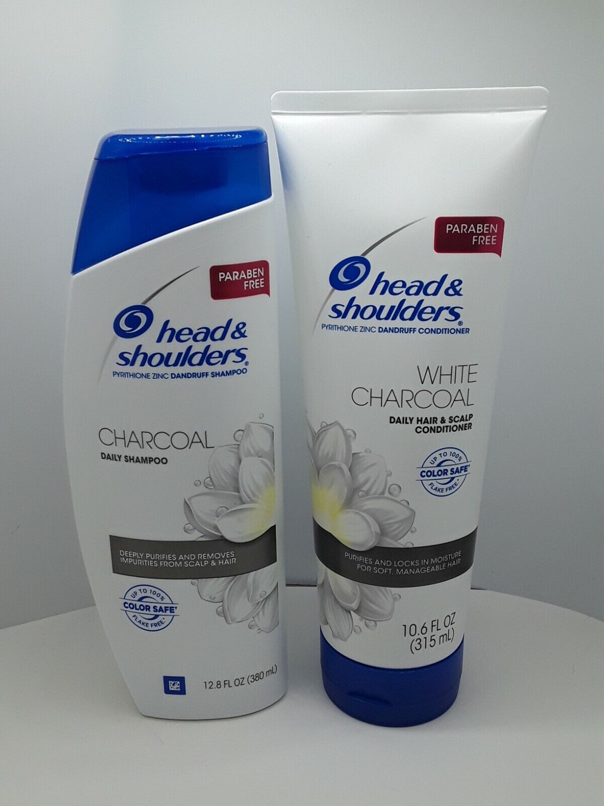 Head & Shoulders  Charcoal SHAMPOO & White Charcoal CONDITIONER SET Paraben Free