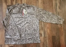 Banded Tec Fleece Henley Shirt Bottomland Camo 3XL Button Down