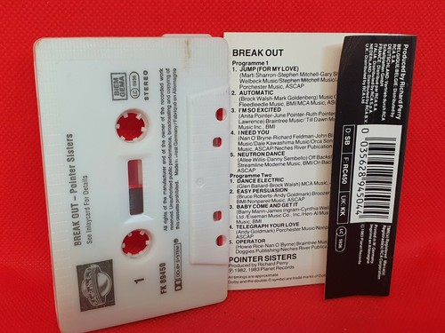 The Pointer Sisters - Break Out (1983) Cassette RARE (VG+) - Picture 2 of 2