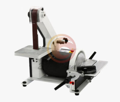 New 220V   Bench Belt Sander 5'' Disc Grinder for   Wood Plastic 400W #E9