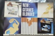 cartolina pubblicita sigarette new gitanes blondes lights blend international