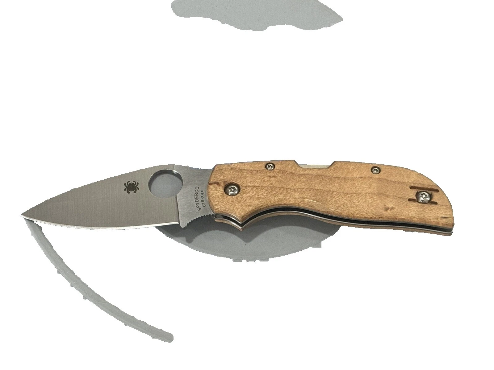 Spyderco Ambidextrous Collectible Folding Knives Wood Handle