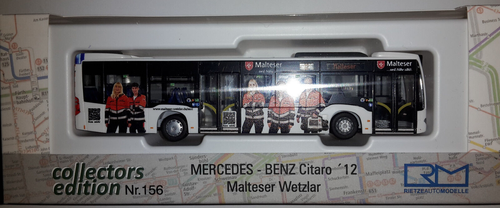 Mercedes-Benz Citaro ́12 Maltaser Wetzlar edycja kolekcjonerska 156 - Rietze 69361 - Zdjęcie 2 z 6