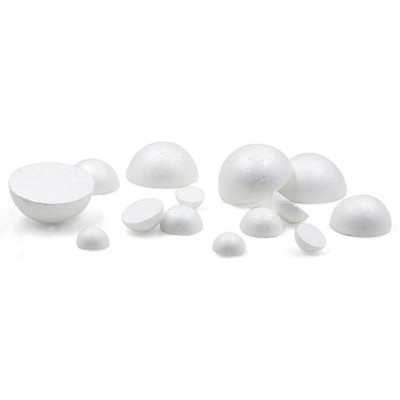 Wei?e Schaumkugel Foam Hemisphere Halbkugel Polystyrol Bastelset 7 5 15cm