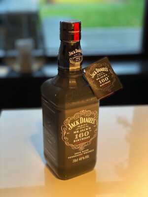 Jack Daniels Mr. Jack 160th Birthday Bottle, nummerierte Flasche m.Tag limitiert