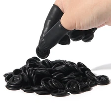 JMU Disposable Latex Finger Cots Anti Static Rubber Fingertips Protective Finger
