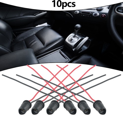 10 Adaptateurs Lampe Auto T10 BA9S Avec Câble - Uxcell - Neuf