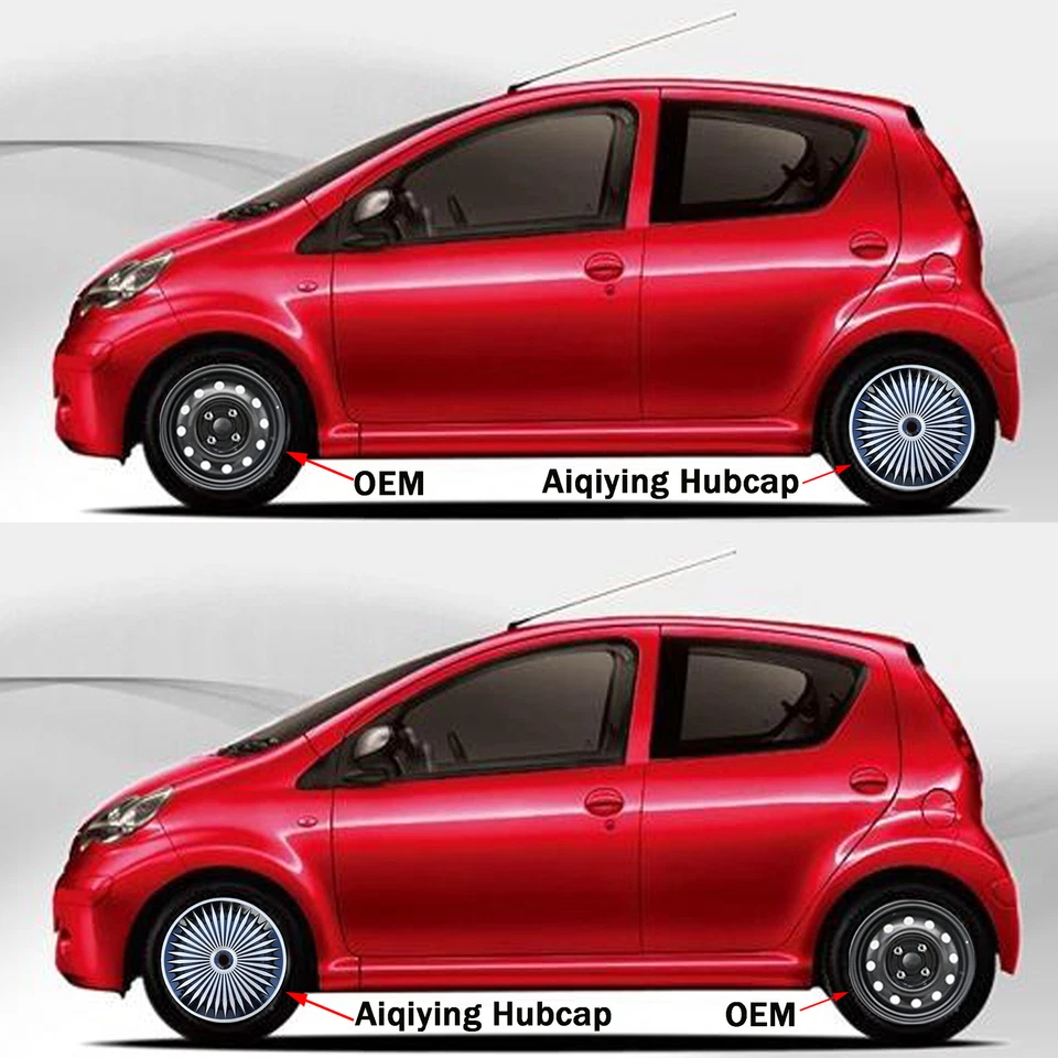 4 шт. 17-дюймовых колпаков колес полные колпаки ступицы шины R17 подходят для Honda Odyssey 2009-2024 - Изображение 4 из 4