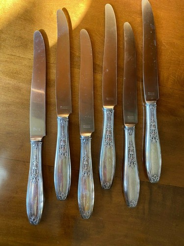Vintage 1847 Rogers Bros  Ambassador Pattern Silverplated Dinner Knives Set of 6 - Bild 1 von 5