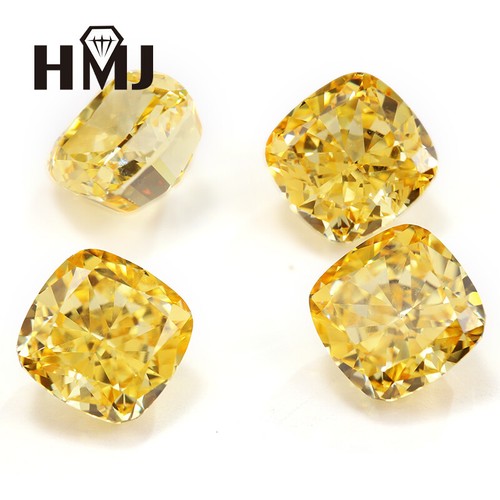 Cubic Zirconia Crushed Ice Cut AAAAA Cushion Square High Quality Carbon Diamond - Picture 25 of 30