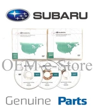 2008 2009 2010 Subaru Forester Impreza STI Navigation DVD 3 Disc Set U.S CAN Map