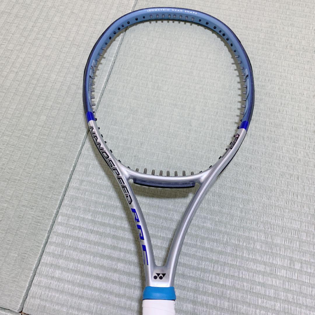 【美品】テニスラケット　ヨネックス　NANOSPEED RQ7 G1 YONEX - 中古 テニスラケット ヨネックス ナノスピード RQ 7 MP